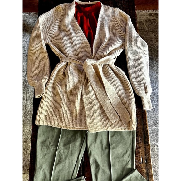 ST. JOHN Dami Dark Mint Green Womens Pull-on pants - Picture 4 of 16